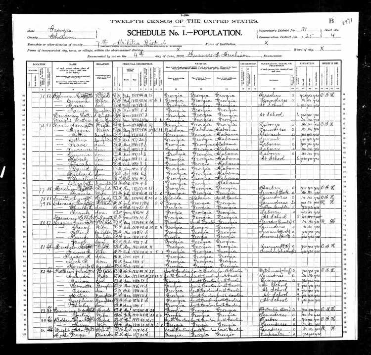 1900 US Census