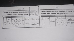 St Johns Marriage Register Click for larger view