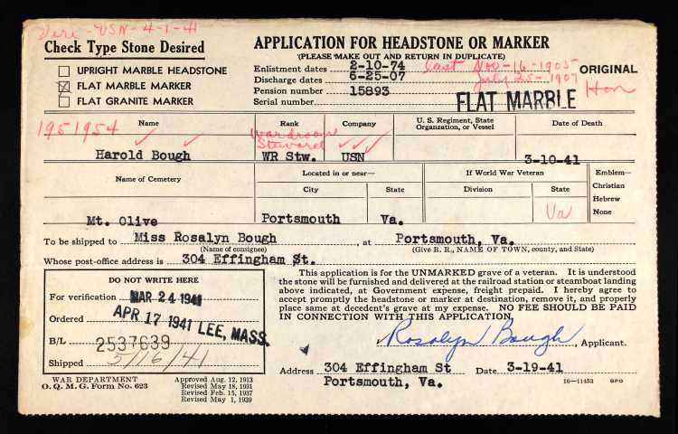 haroldboughmili-headstoneapp